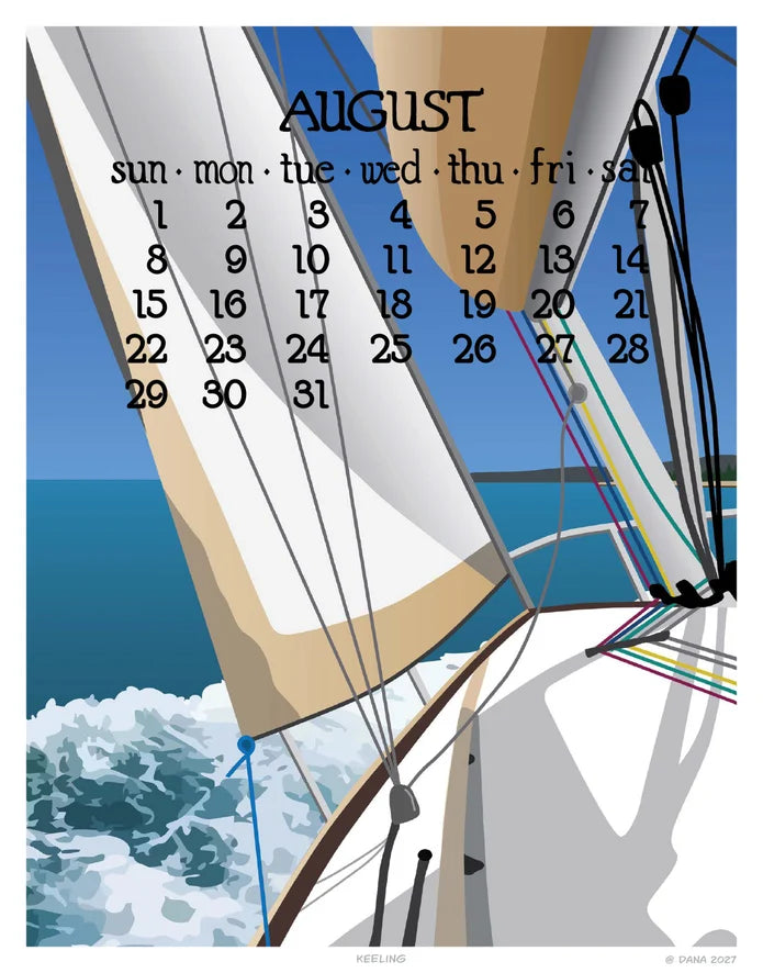 2027 Abacus Wall Calendar