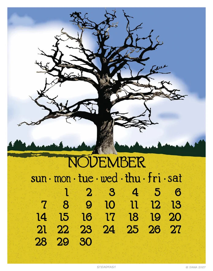 2027 Abacus Wall Calendar