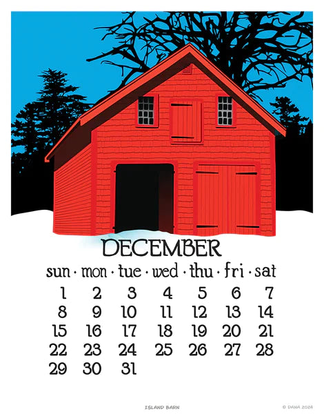 2024 Abacus Wall Calendar