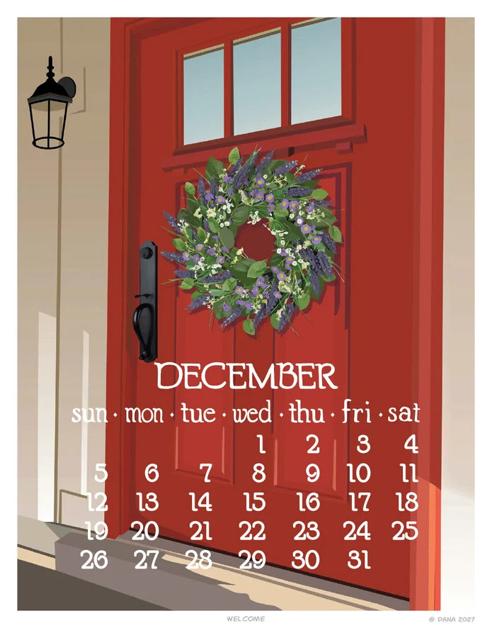 2027 Abacus Wall Calendar