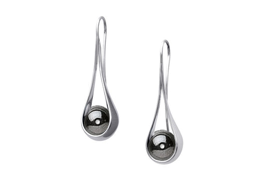 Ed Levin Captivating Earring Sterling Silver Hematite