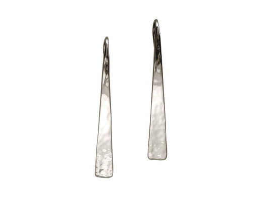 Ed Levin Hammered Taper Earring Sterling Silver