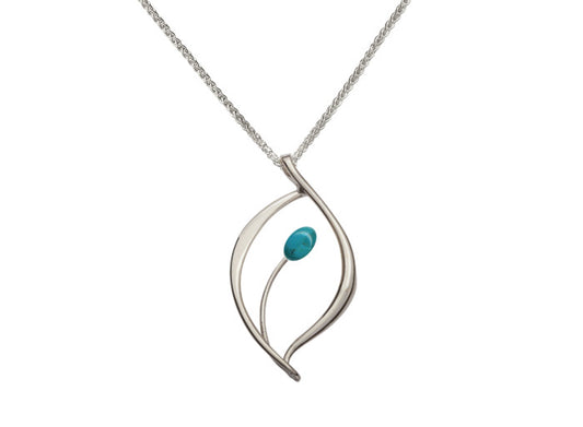 Ed Levin Jonquil Pendant Sterling Silver & Turquoise