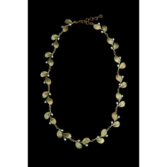 Michael Michaud-Irish Thorn Tailored Leaves Necklace