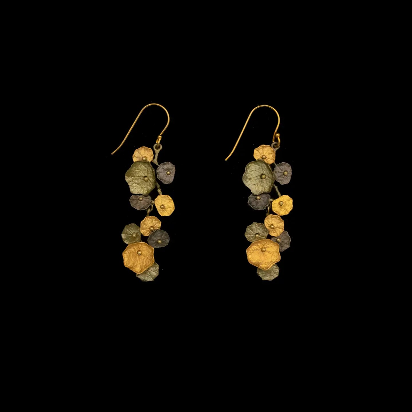 Michael Michaud - Nasturtium Dangle Wire Earrings (New)