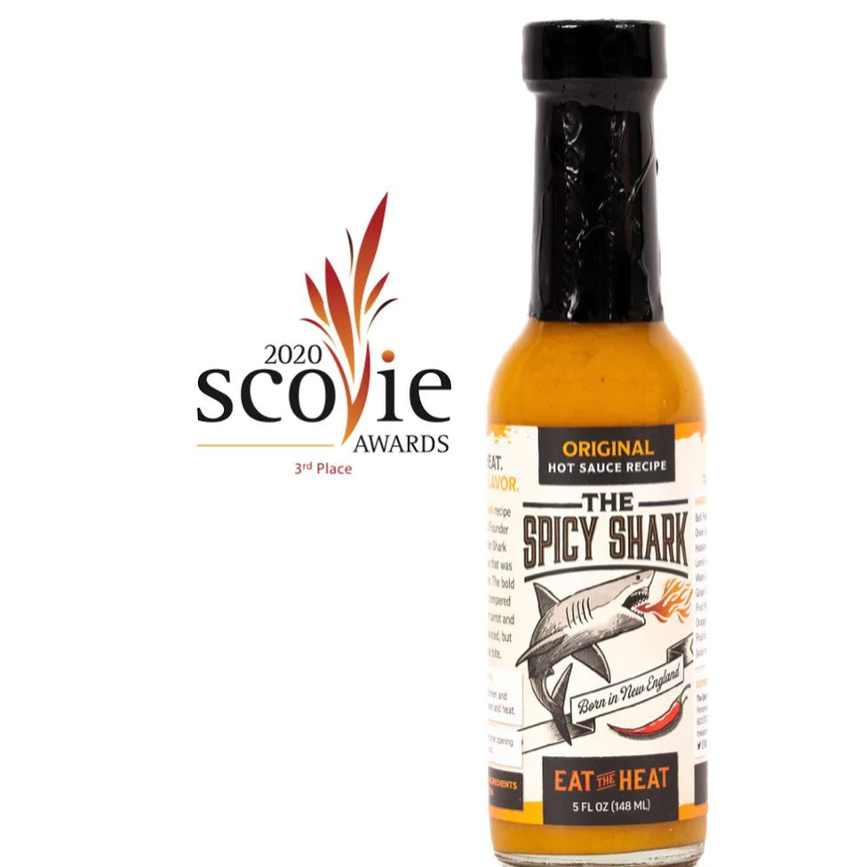 The Spicy Shark - Original Habanero Hot Sauce (5OZ, MEDIUM HEAT)