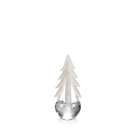 Simon Pearce 8ʺ Snowy Branches Evergreen