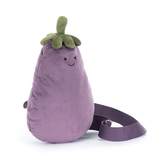 Jellycat AMUSEABLES AUBERGINE BAG