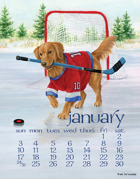 2027 Dog Days Desk 5X7 Calendar