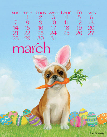 2027 Dog Days Desk 5X7 Calendar