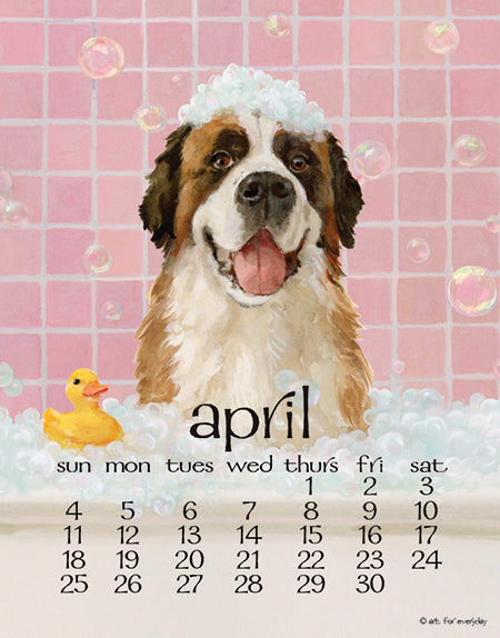 2027 Dog Days Desk 5X7 Calendar