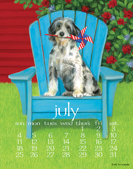 2027 Dog Days Desk 5X7 Calendar