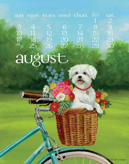 2025 Dog Days Poster Calendar