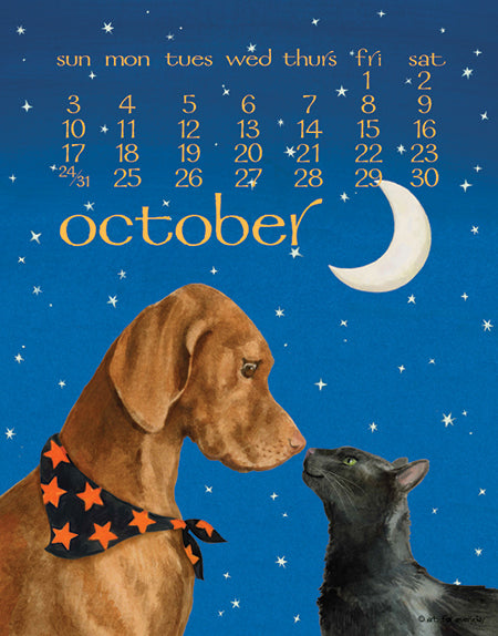 2027 Dog Days Desk 5X7 Calendar