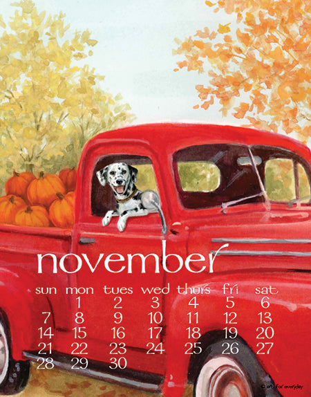 2027 Dog Days Desk 5X7 Calendar
