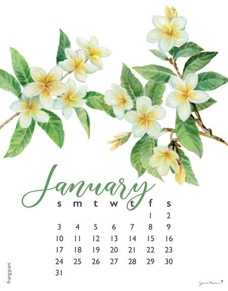 2027 Flowers Spiral 5x7 Calendar