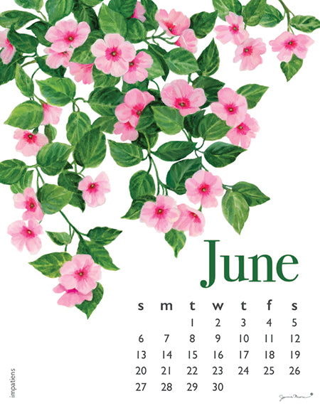 2027 Flowers Spiral 5x7 Calendar