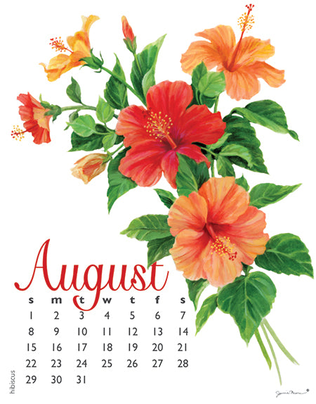 2027 Flowers Spiral 5x7 Calendar