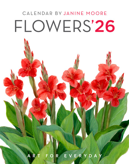 2026 Flowers Desk Calendar