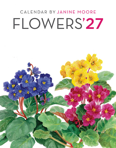 2027 Flowers Desk 5x7 Calendar