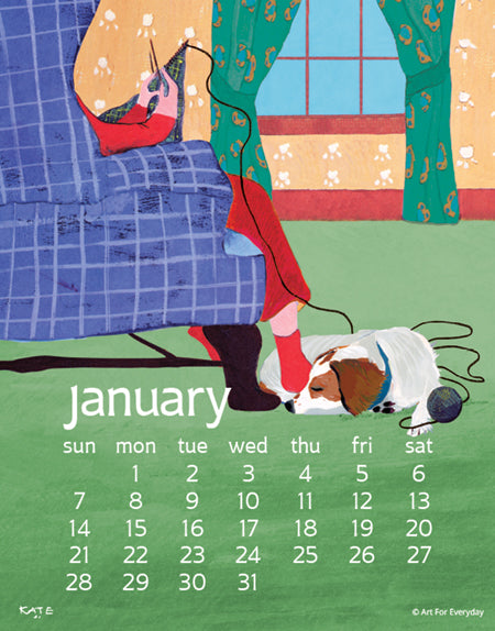 2024 Kate Libby Spiral Calendar