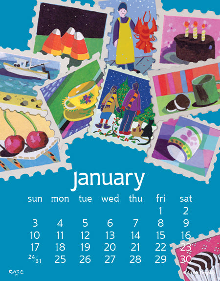 2027 Kate Libby Spiral 5X7 Calendar