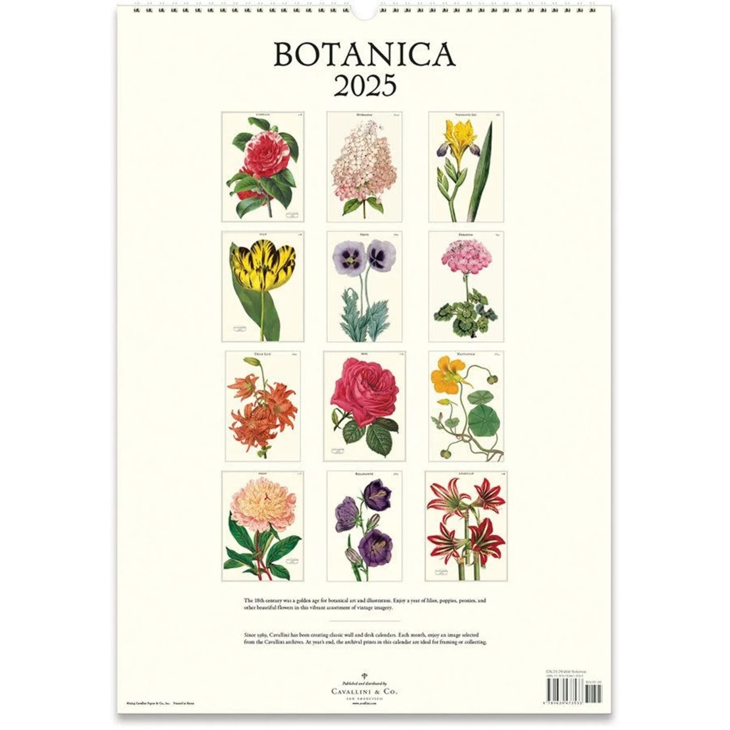 2025 Botanica Wall Calendar