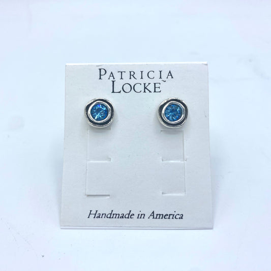 Patricia Locke - On the Dot Earrings - Aquamarine