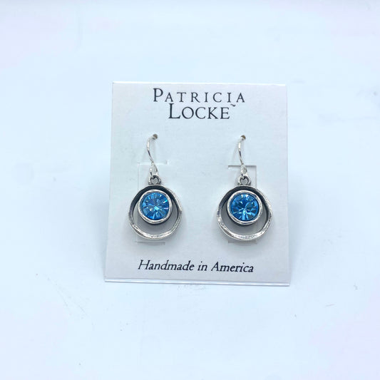 Patricia Locke - Skeeball Earrings - Aquamarine