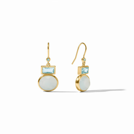 Julie Vos - Jolie Midi Earring Aquamarine Blue