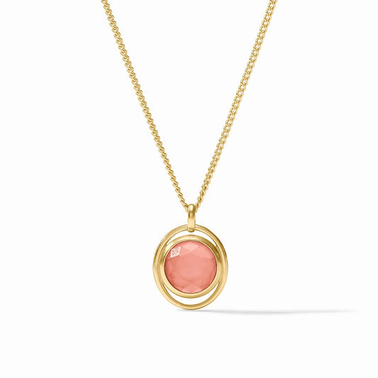 Julie Vos - Laguna Solitaire Necklace Iridescent Melon