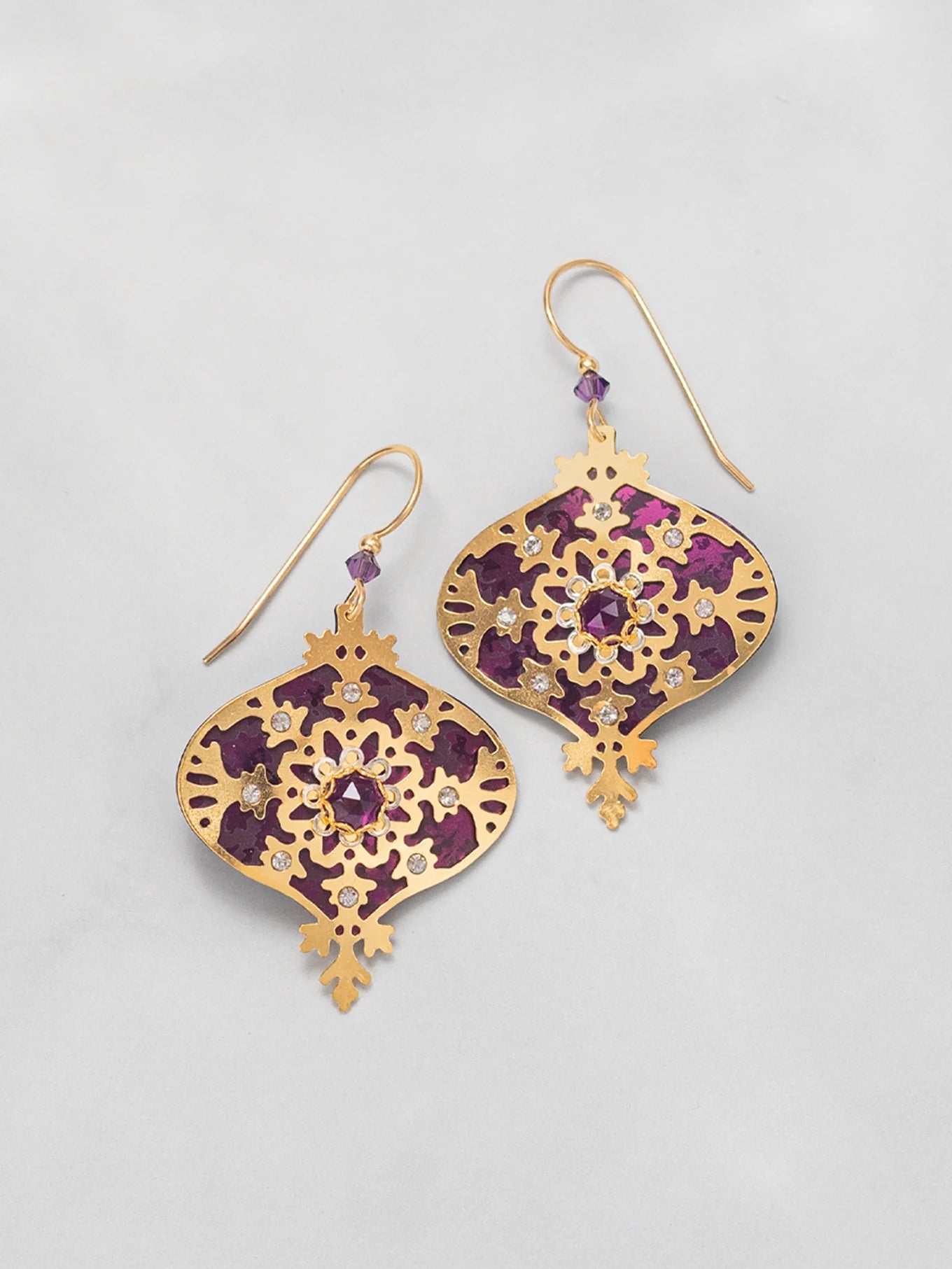 Holly Yashi Francesca Earrings Royal Purple