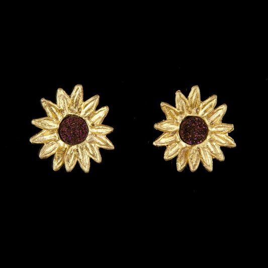 Michael Michaud - Sunflower Earrings - Petite Post