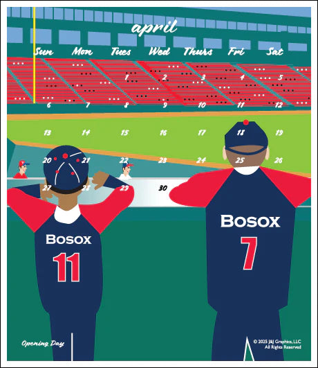 2025 J&J Graphics Boston Poster Calendar