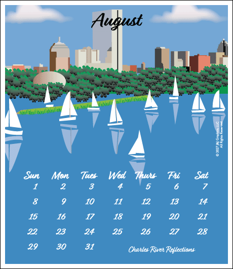 2027 J&J Graphics Boston Poster Calendar