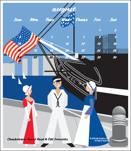 2025 J&J Graphics Boston Poster Calendar