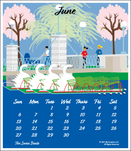 2027 J&J Graphics Boston Poster Calendar
