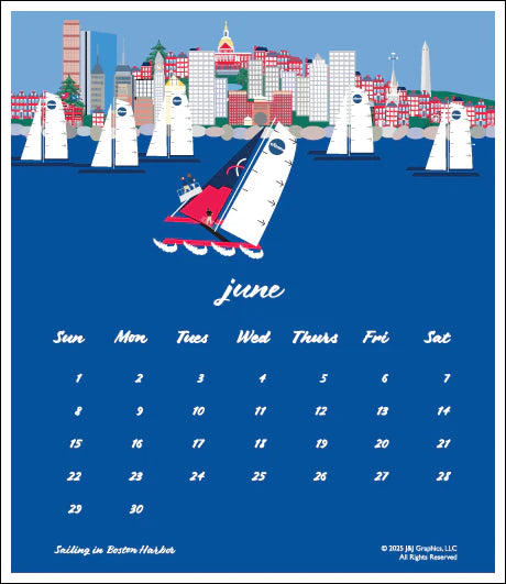 2025 J&J Graphics Boston Poster Calendar