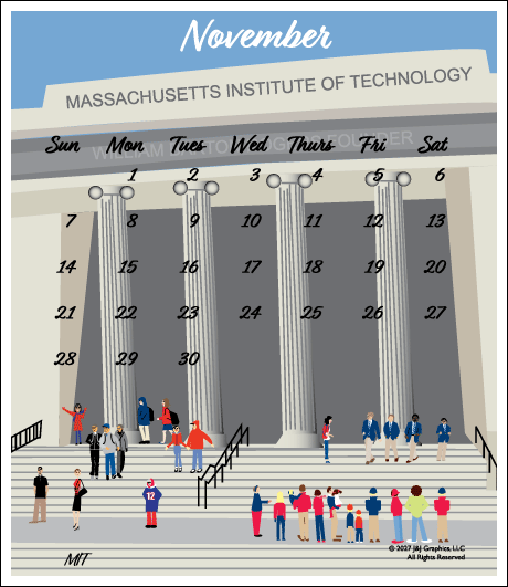 2027 J&J Graphics Boston Poster Calendar