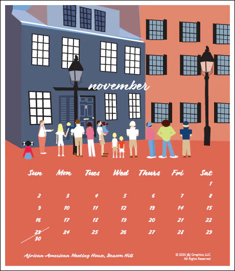 2025 J&J Graphics Boston Poster Calendar