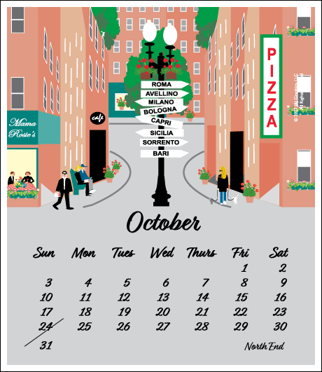 2027 J&J Graphics Boston Poster Calendar