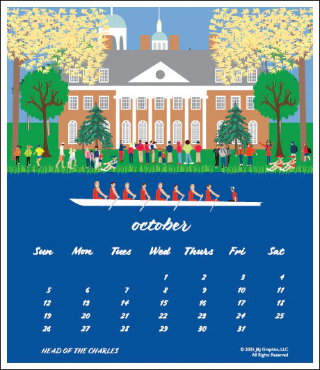 2025 J&J Graphics Boston Poster Calendar