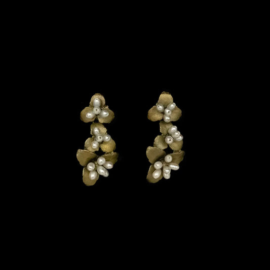 Michael Michaud - Pachysandra Long Post Earrings