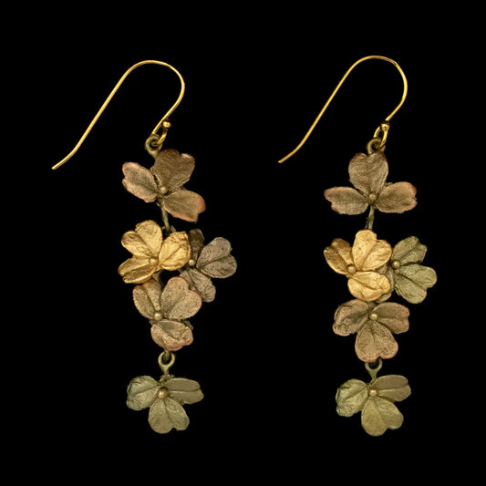 Michael Michaud - Wood Sorrel Wire Earrings