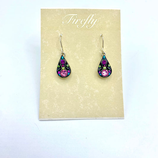 Firefly Small Drop Earrings - Rose