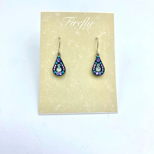 Firefly Raindrop Earrings - Chrysoprase