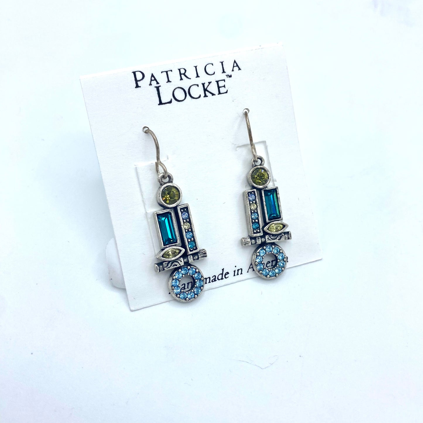 Patricia Locke - Top Hat Earrings - Lagoon