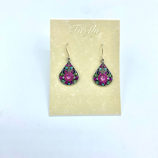 Firefly Large Filagree Earrings - Rose