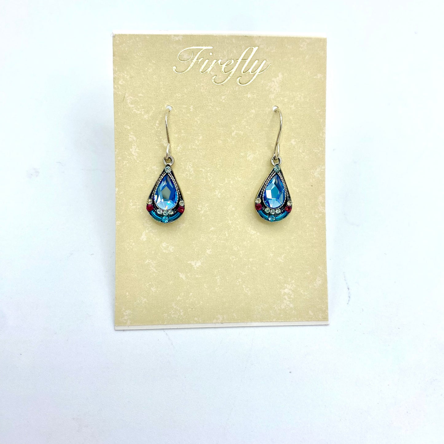 Firefly Mosaic Drop Earrings - Aqua