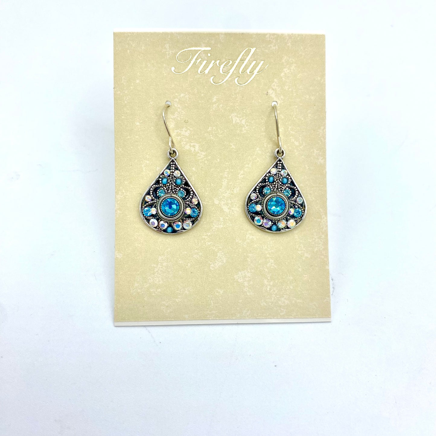 Firefly Large Filagree Earrings - Ice